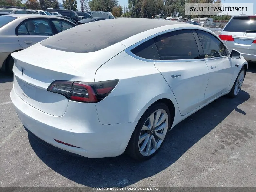 5YJ3E1EA9JF039081 2018 Tesla Model 3