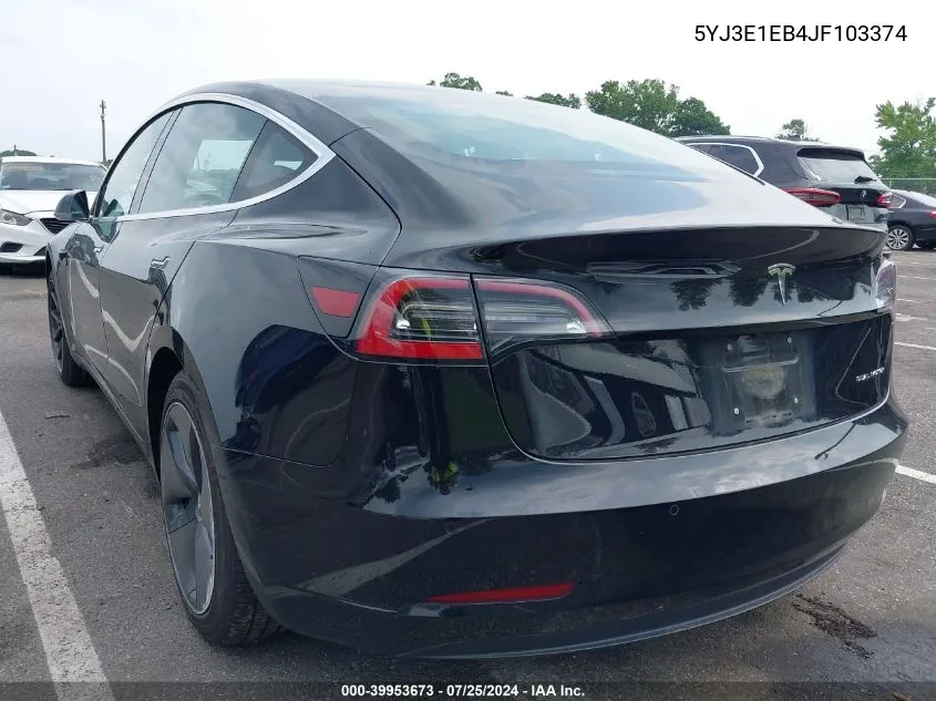 5YJ3E1EB4JF103374 2018 Tesla Model 3 Long Range/Performance