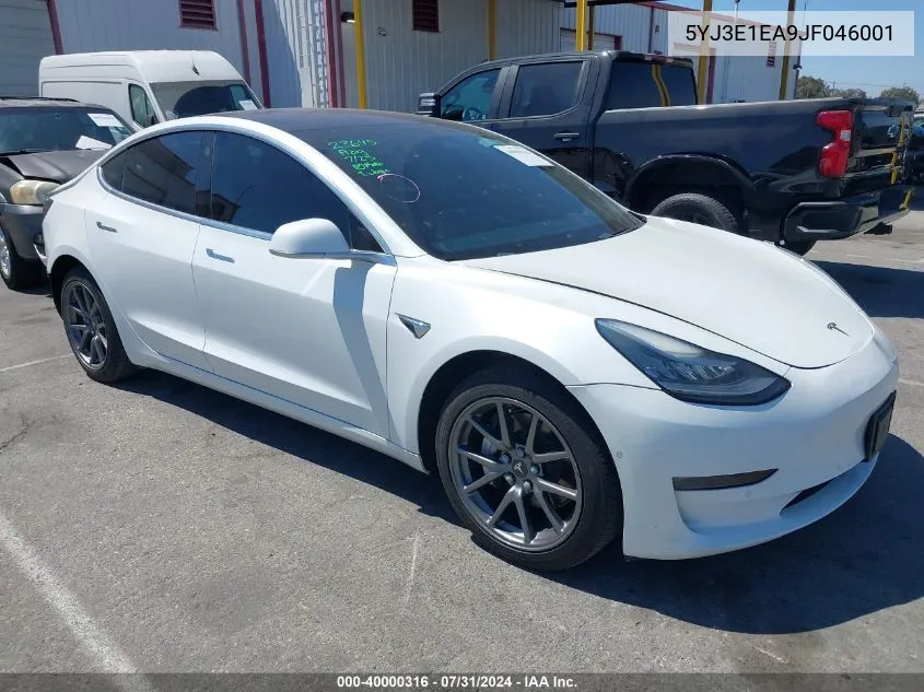 5YJ3E1EA9JF046001 2018 Tesla Model 3 Long Range/Mid Range