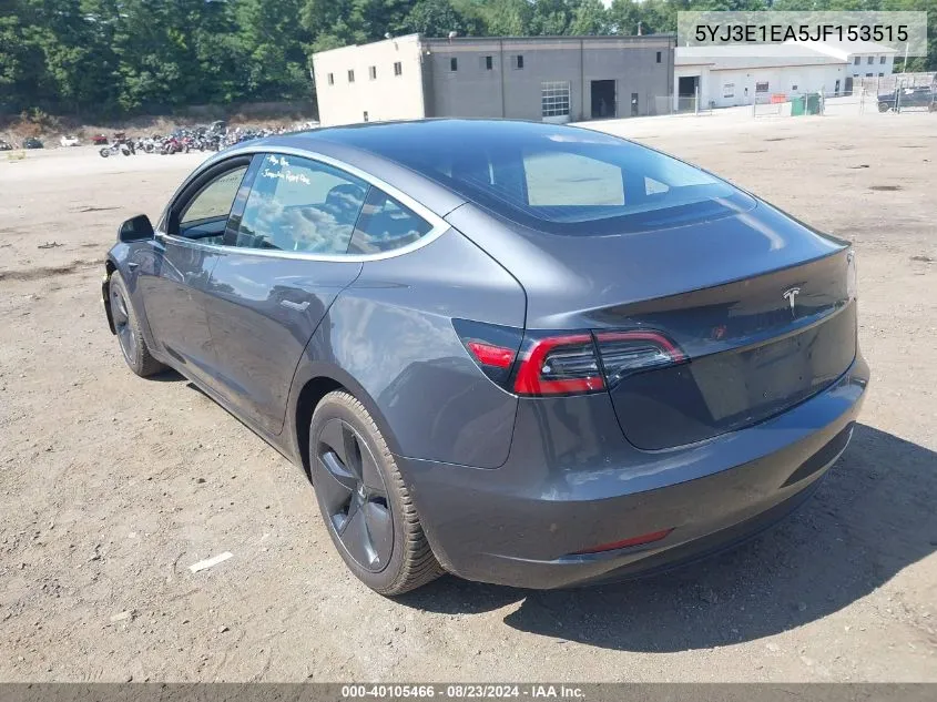 2018 Tesla Model 3 VIN: 5YJ3E1EA5JF153515 Lot: 40105466