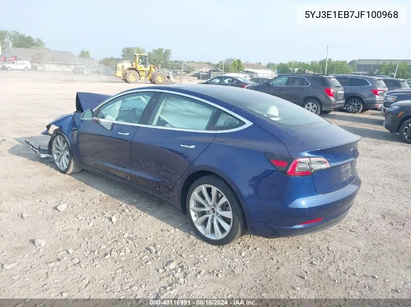 5YJ3E1EB7JF100968 2018 Tesla Model 3 Long Range/Performance