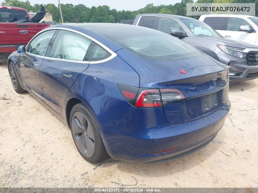 5YJ3E1EA0JF076472 2018 Tesla Model 3 Long Range/Mid Range