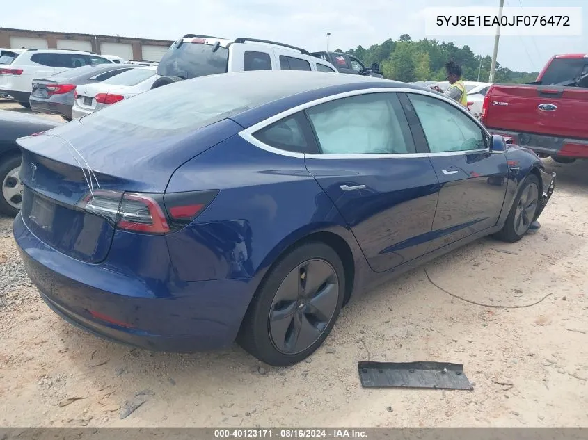 5YJ3E1EA0JF076472 2018 Tesla Model 3 Long Range/Mid Range