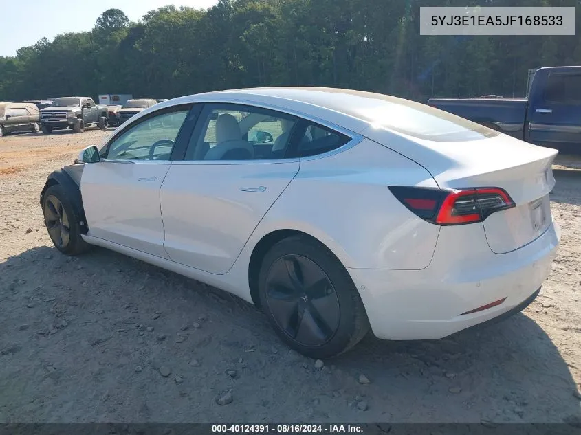 2018 Tesla Model 3 Long Range/Mid Range VIN: 5YJ3E1EA5JF168533 Lot: 40124391