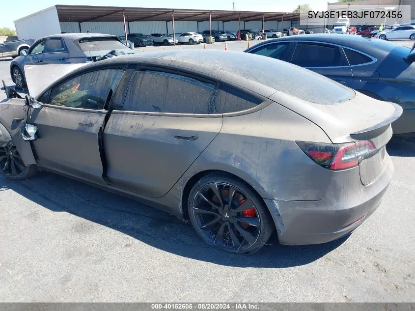 5YJ3E1EB3JF072456 2018 Tesla Model 3 Long Range/Performance