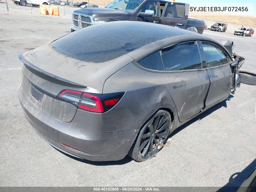 5YJ3E1EB3JF072456 2018 Tesla Model 3 Long Range/Performance