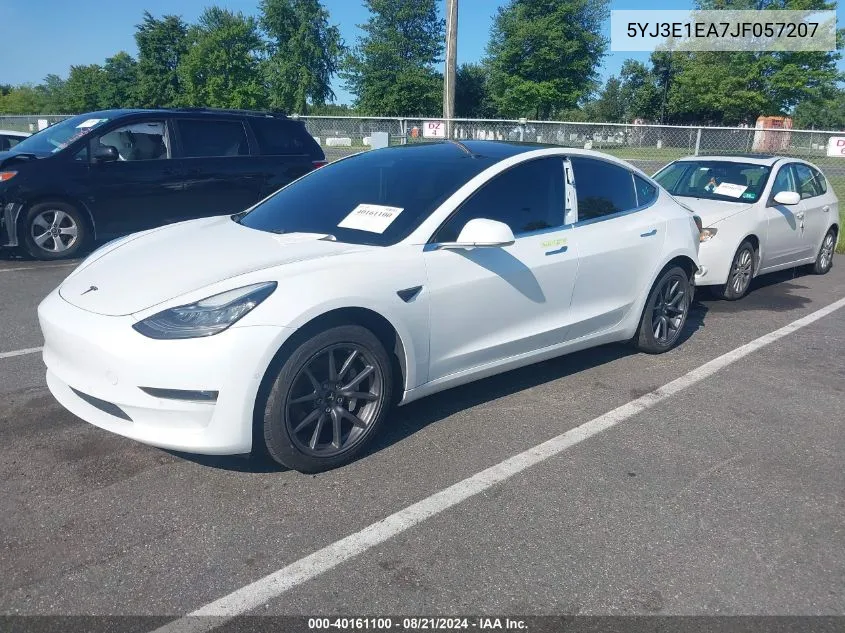 2018 Tesla Model 3 VIN: 5YJ3E1EA7JF057207 Lot: 40161100