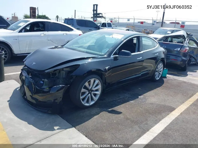 5YJ3E1EA9JF060352 2018 Tesla Model 3 Long Range/Mid Range