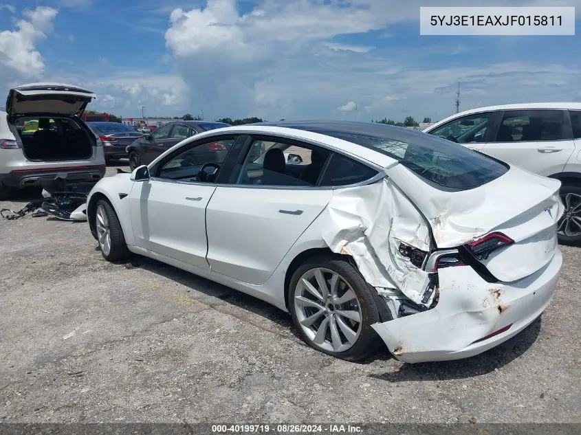 5YJ3E1EAXJF015811 2018 Tesla Model 3 Long Range/Mid Range