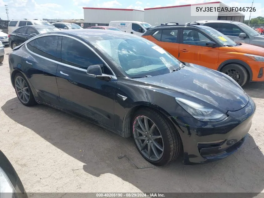 5YJ3E1EA9JF046726 2018 Tesla Model 3 Long Range/Mid Range