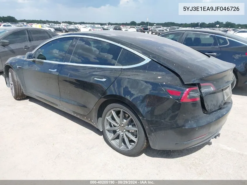 5YJ3E1EA9JF046726 2018 Tesla Model 3 Long Range/Mid Range