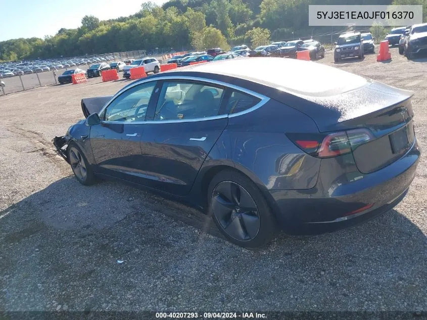 5YJ3E1EA0JF016370 2018 Tesla Model 3