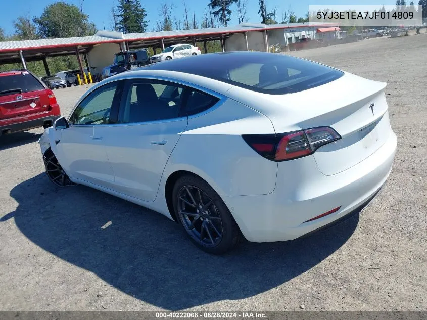 5YJ3E1EA7JF014809 2018 Tesla Model 3 Long Range/Mid Range