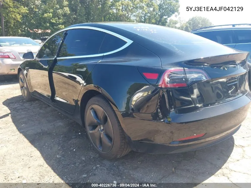 5YJ3E1EA4JF042129 2018 Tesla Model 3 Long Range/Mid Range