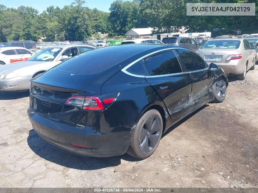 5YJ3E1EA4JF042129 2018 Tesla Model 3 Long Range/Mid Range