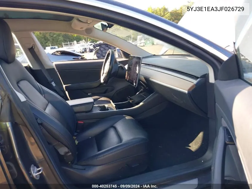 5YJ3E1EA3JF026729 2018 Tesla Model 3 Long Range/Mid Range