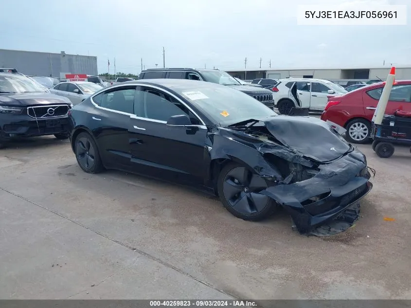 5YJ3E1EA3JF056961 2018 Tesla Model 3 Long Range/Mid Range