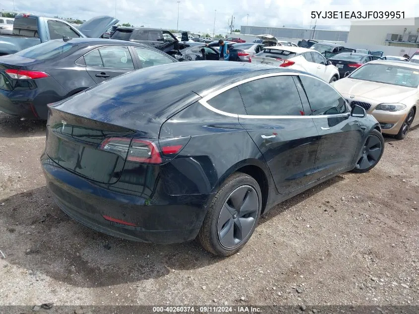 5YJ3E1EA3JF039951 2018 Tesla Model 3 Long Range/Mid Range