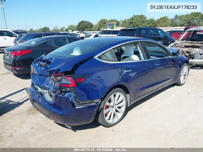 5YJ3E1EAXJF178233 2018 Tesla Model 3 Long Range/Mid Range