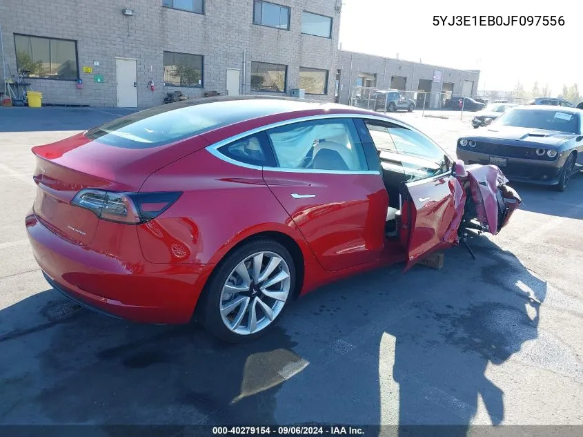 5YJ3E1EB0JF097556 2018 Tesla Model 3 Long Range/Performance