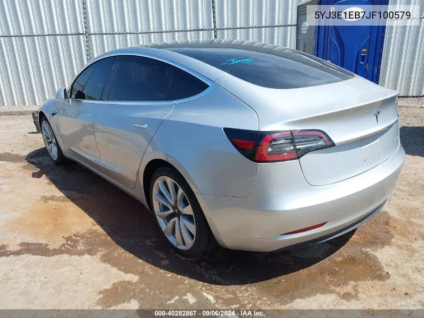 5YJ3E1EB7JF100579 2018 Tesla Model 3 Long Range/Performance