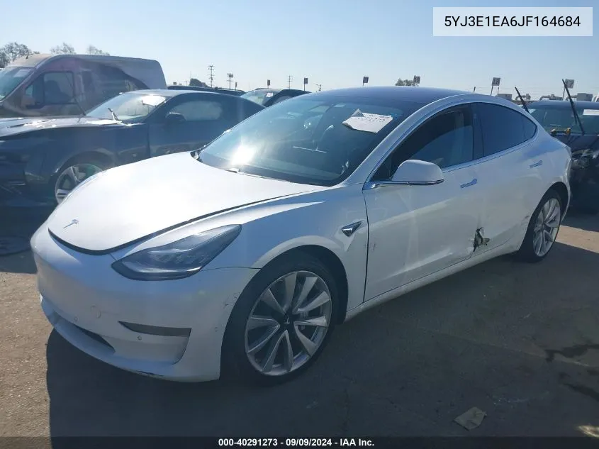 2018 Tesla Model 3 Long Range/Mid Range VIN: 5YJ3E1EA6JF164684 Lot: 40291273