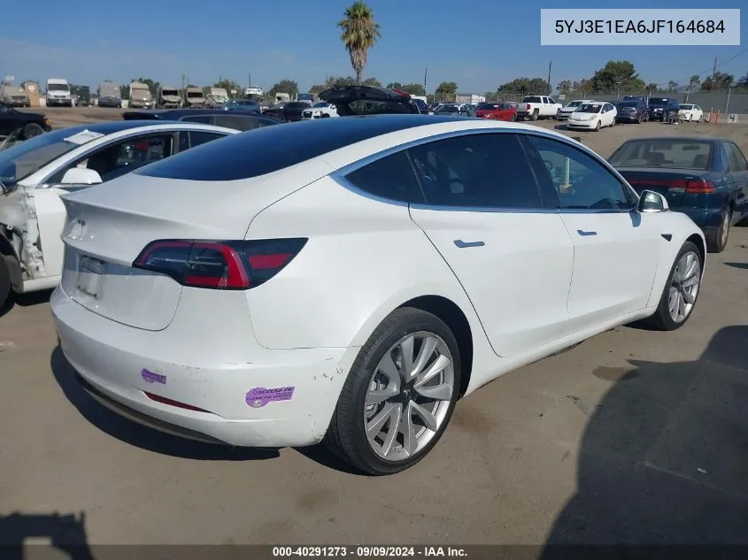 2018 Tesla Model 3 Long Range/Mid Range VIN: 5YJ3E1EA6JF164684 Lot: 40291273