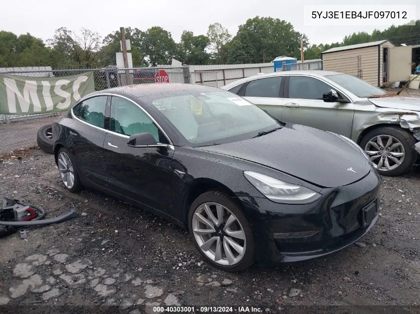 5YJ3E1EB4JF097012 2018 Tesla Model 3 Long Range/Performance