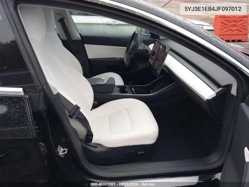 5YJ3E1EB4JF097012 2018 Tesla Model 3 Long Range/Performance