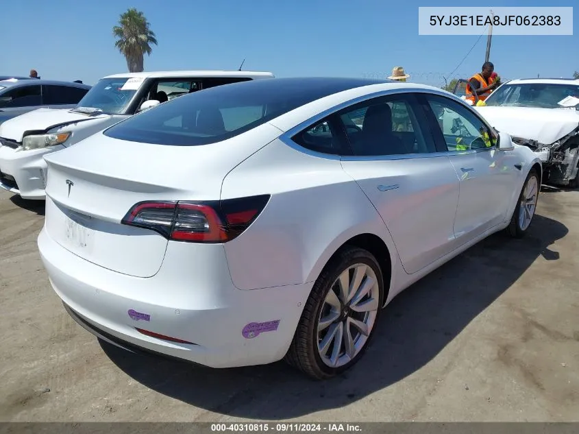 5YJ3E1EA8JF062383 2018 Tesla Model 3 Long Range/Mid Range