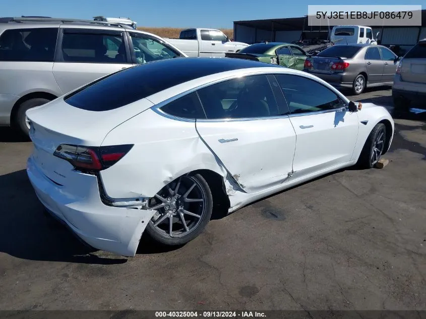 5YJ3E1EB8JF086479 2018 Tesla Model 3 Long Range/Performance