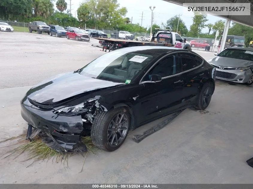 2018 Tesla Model 3 VIN: 5YJ3E1EA2JF156677 Lot: 40346310