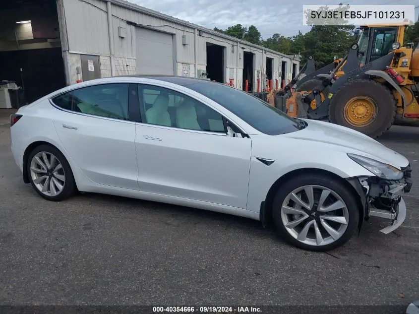 5YJ3E1EB5JF101231 2018 Tesla Model 3 Long Range/Performance