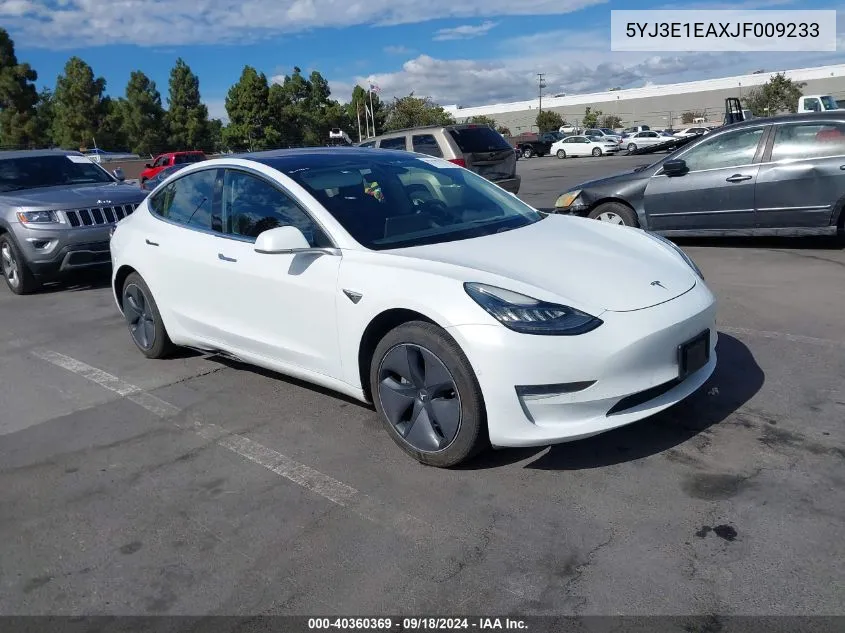 5YJ3E1EAXJF009233 2018 Tesla Model 3 Long Range/Mid Range