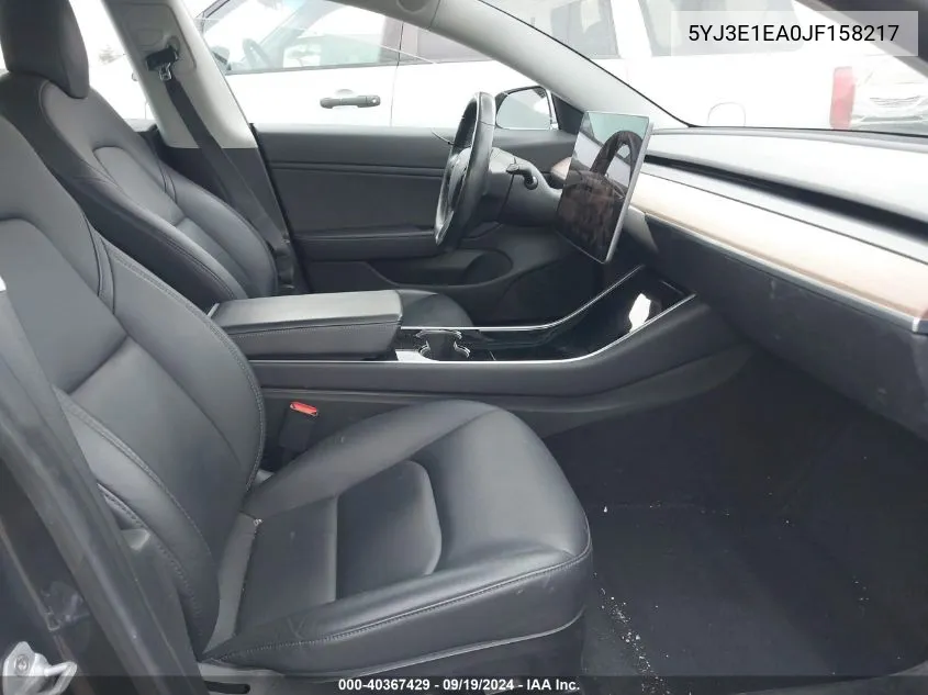 5YJ3E1EA0JF158217 2018 Tesla Model 3 Long Range/Mid Range