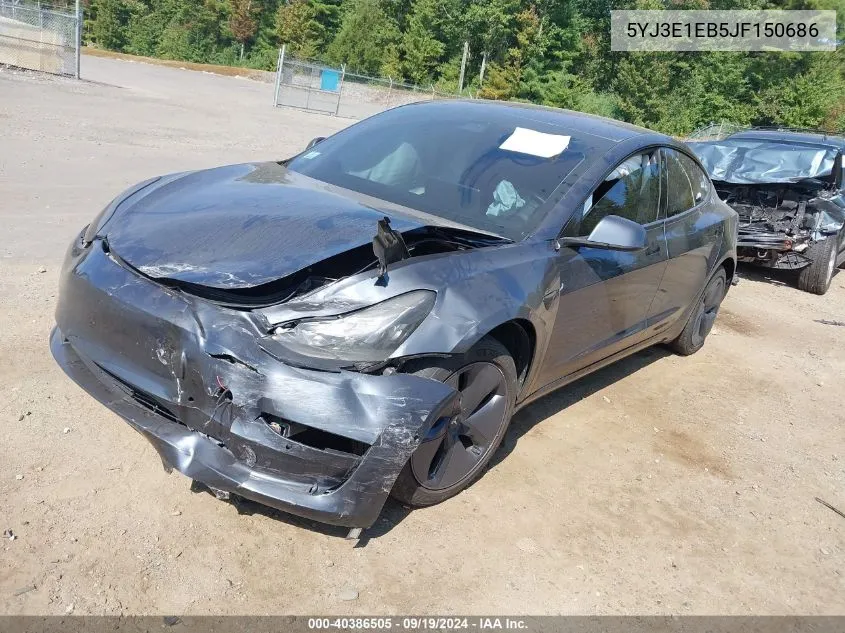 5YJ3E1EB5JF150686 2018 Tesla Model 3