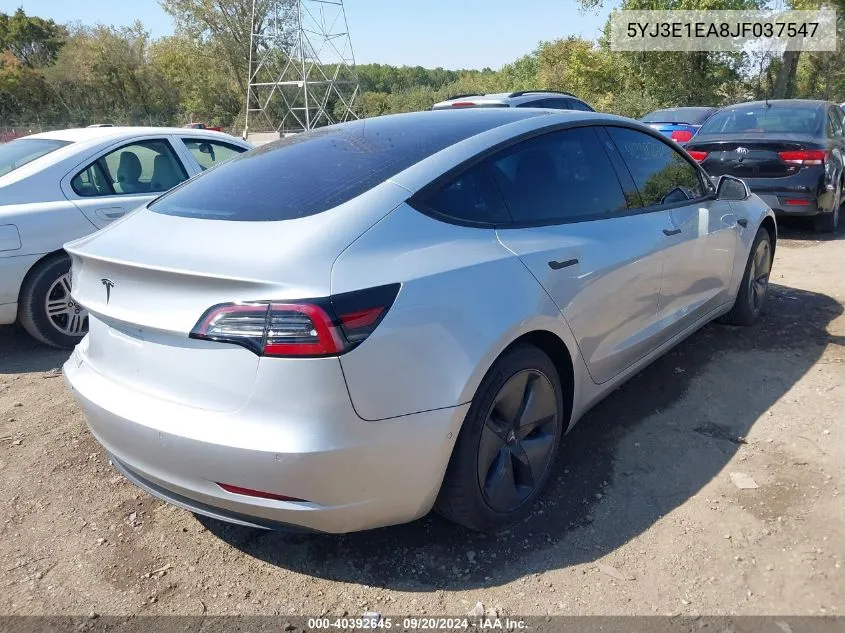 5YJ3E1EA8JF037547 2018 Tesla Model 3 Long Range/Mid Range