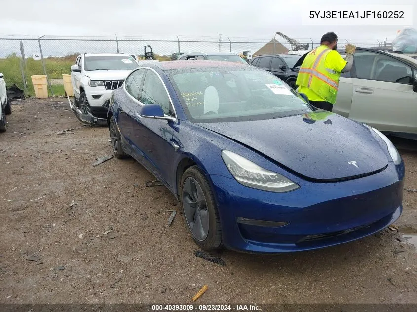 5YJ3E1EA1JF160252 2018 Tesla Model 3