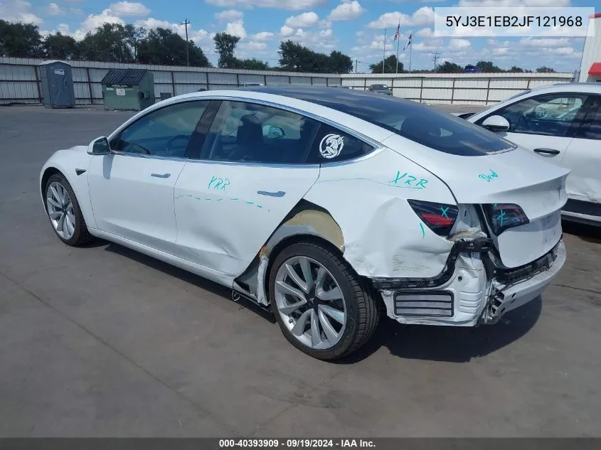 5YJ3E1EB2JF121968 2018 Tesla Model 3 Long Range/Performance