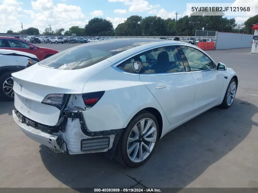 5YJ3E1EB2JF121968 2018 Tesla Model 3 Long Range/Performance