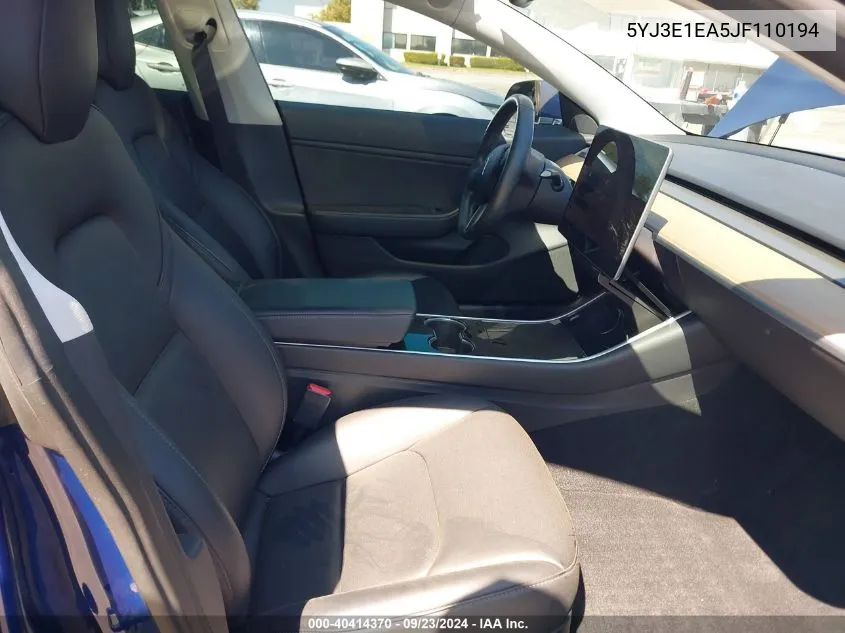 5YJ3E1EA5JF110194 2018 Tesla Model 3 Long Range/Mid Range