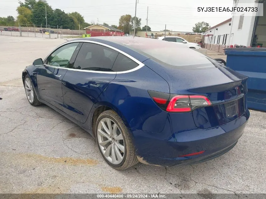 5YJ3E1EA6JF024733 2018 Tesla Model 3 Long Range/Mid Range