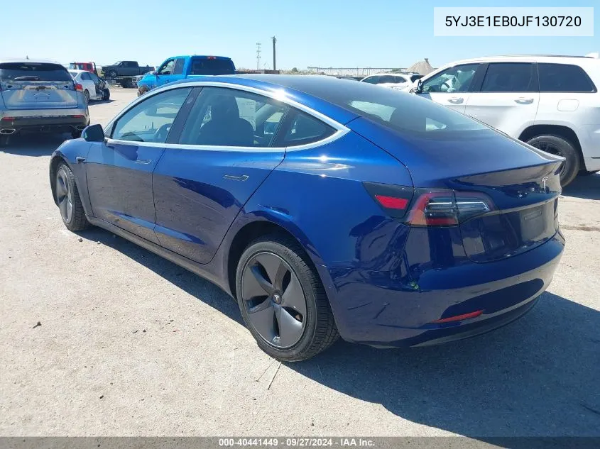 5YJ3E1EB0JF130720 2018 Tesla Model 3 Long Range/Performance