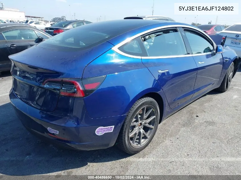 5YJ3E1EA6JF124802 2018 Tesla Model 3 Long Range/Mid Range