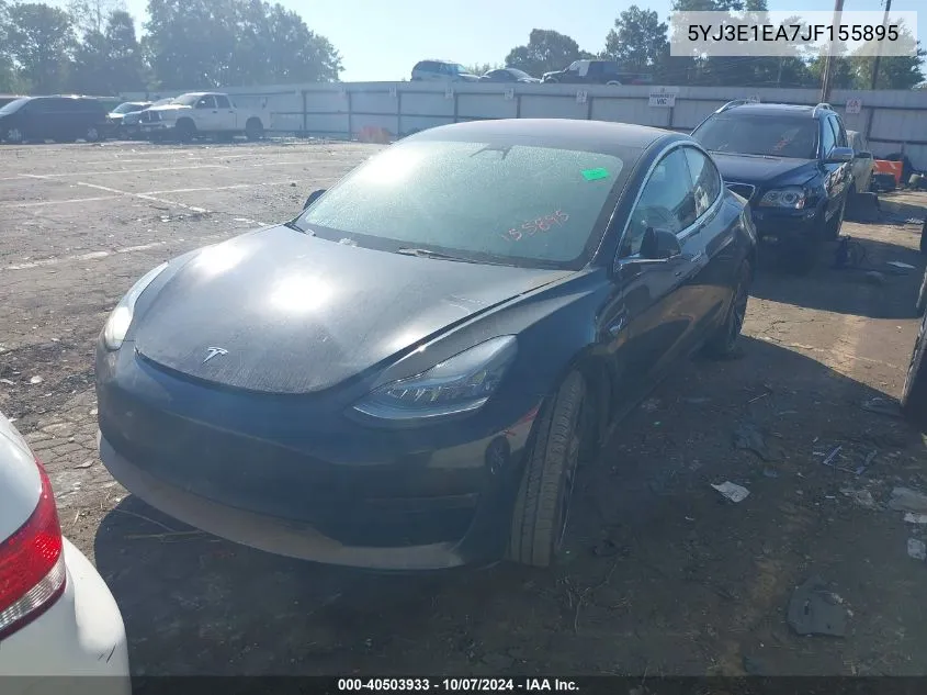 2018 Tesla Model 3 Long Range/Mid Range VIN: 5YJ3E1EA7JF155895 Lot: 40503933