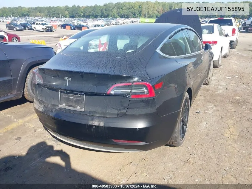 2018 Tesla Model 3 Long Range/Mid Range VIN: 5YJ3E1EA7JF155895 Lot: 40503933