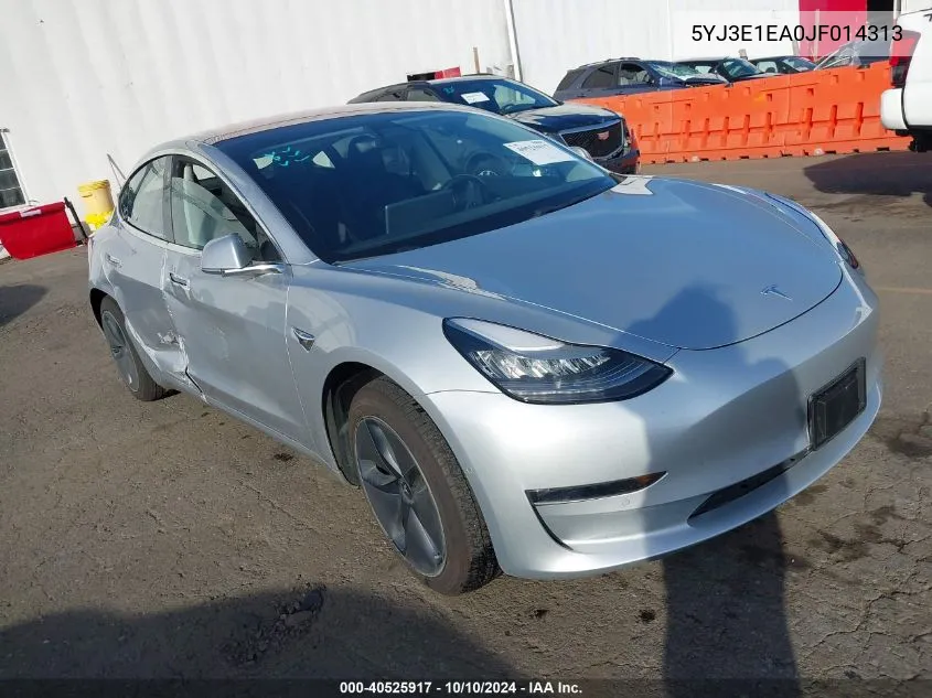 2018 Tesla Model 3 Long Range/Mid Range VIN: 5YJ3E1EA0JF014313 Lot: 40525917