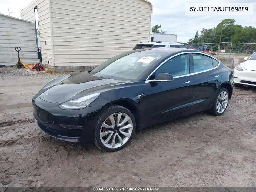 2018 Tesla Model 3 Long Range/Mid Range VIN: 5YJ3E1EA5JF169889 Lot: 40537669