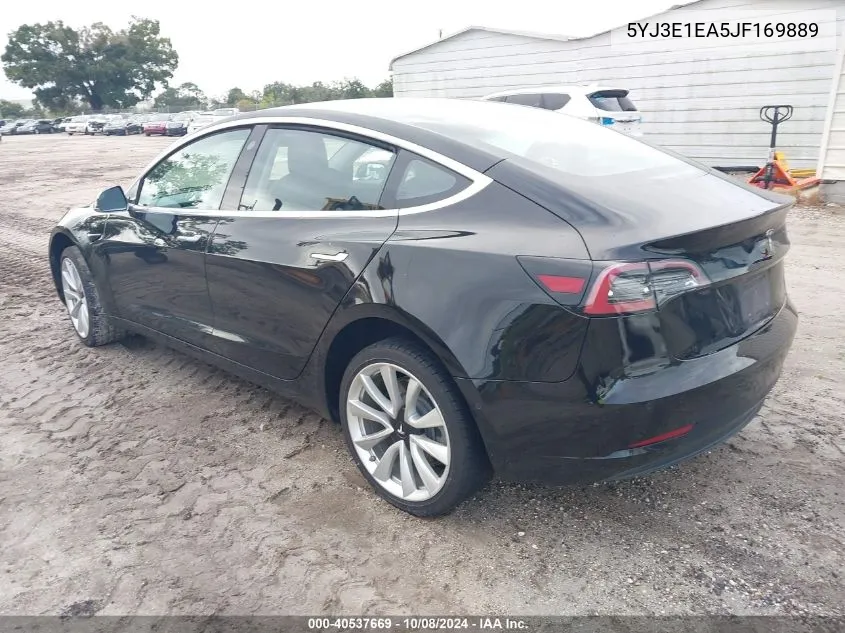 2018 Tesla Model 3 Long Range/Mid Range VIN: 5YJ3E1EA5JF169889 Lot: 40537669