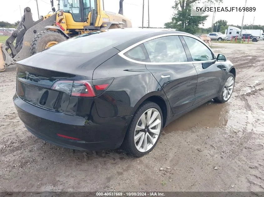 2018 Tesla Model 3 Long Range/Mid Range VIN: 5YJ3E1EA5JF169889 Lot: 40537669